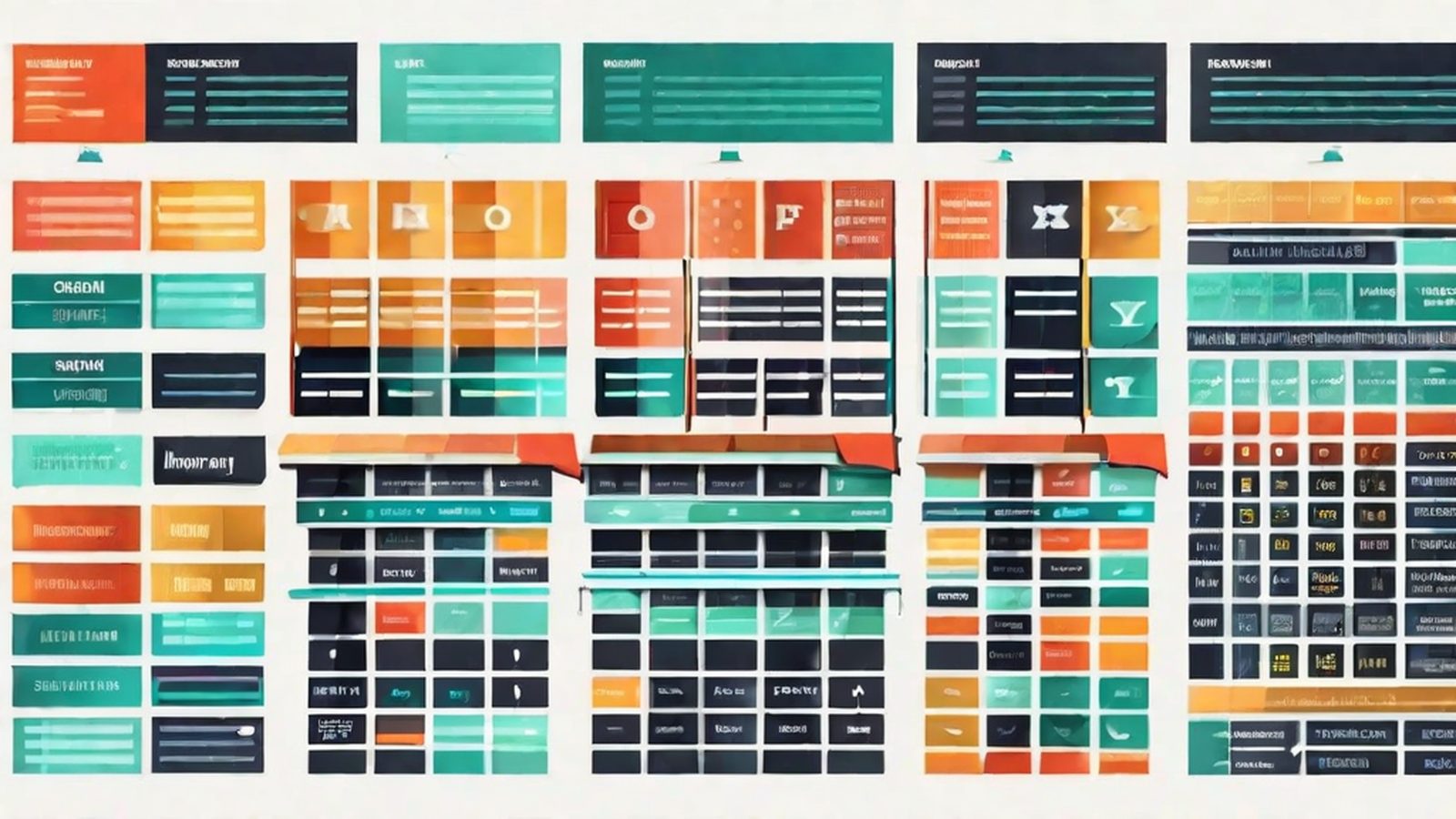 DFM2HTML template library showing layout starter options in the visual editor